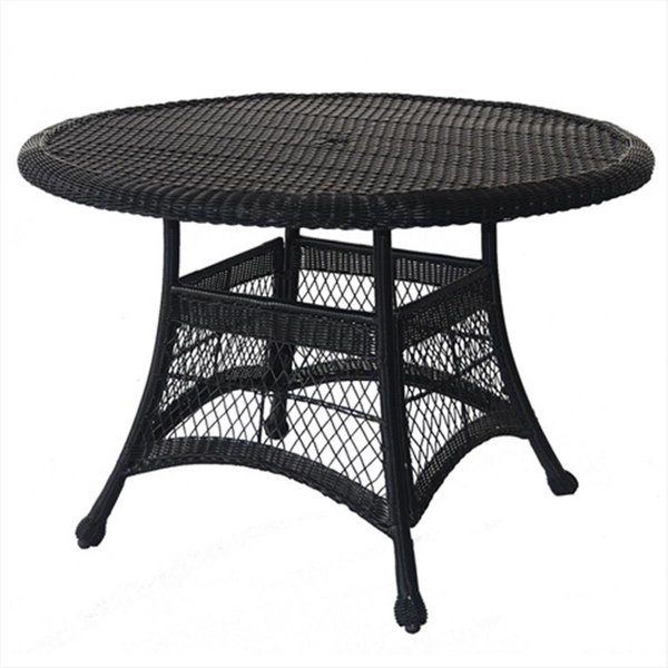 Propation Espresso Wicker 44 In. Round Dining Table PR1665128